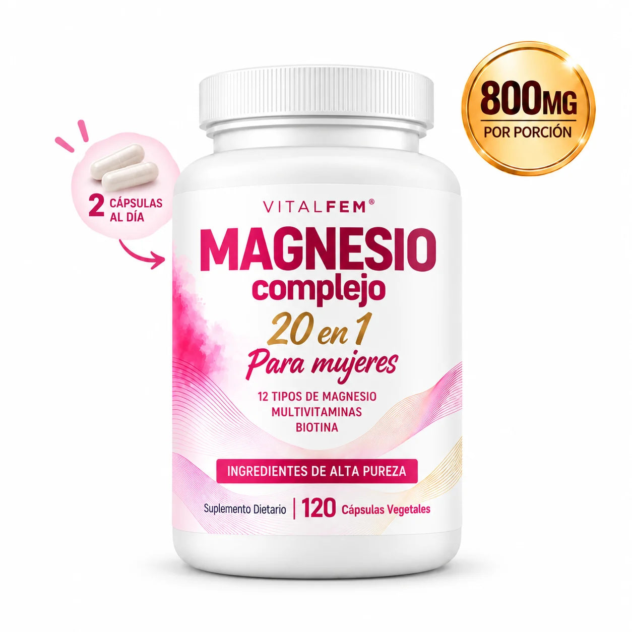 VITALFEM® - Complejo Magnesio 20 en 1
